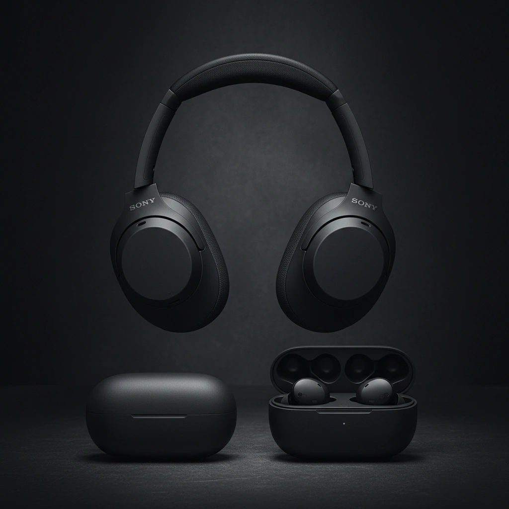 Sony WH-1000XM5 Premium Noise Canceling Headphones Black