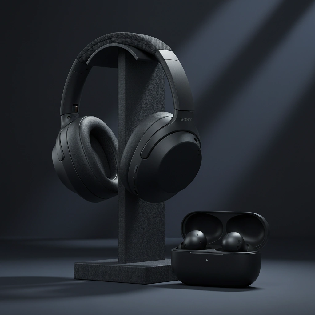 Sony WH-1000XM5 Premium Noise Canceling Headphones Black image 2