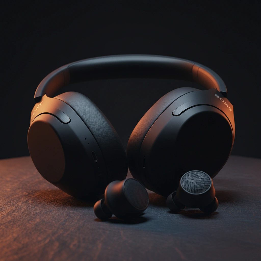 Sony WH-1000XM5 Premium Noise Canceling Headphones Black image 3